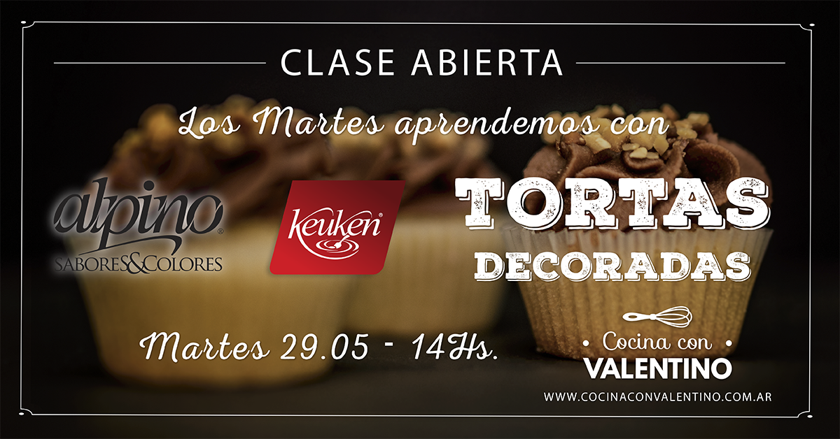 Clase abierta de decoración de tortas